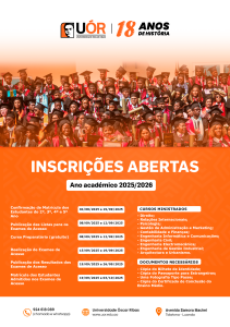 Inscrições Abertas (Ano académico 2025/2026)